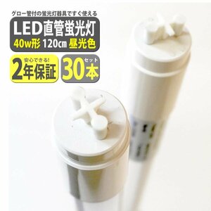 セール10％OFF★led蛍光灯 30本セット 40w 高輝度 led蛍光灯 直管 120cm 2200LM 40w型 T8 40w 6500K 昼光色 led蛍光灯直管40W型 XLK112-30