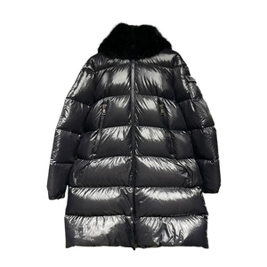 モンクレール MONCLER TIBIDY ダウンコート ブラック ナイロン ダウンジャケット レディース 中古