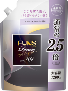 まとめ得 ＦＵＮＳ（ファンス）ラグジュアリー柔軟剤Ｎｏ８９ 大容量つめかえ用１２００ｍｌ ボディソープ x [10個] /h