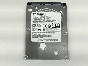 【即納/送料無料】 TOSHIBA MQ01ABF050 500GB/7mm/5400RPM 使用時間：52時間 使用時間少/正常動作品（CrystalDiskInfo確認） (HD-T-012)