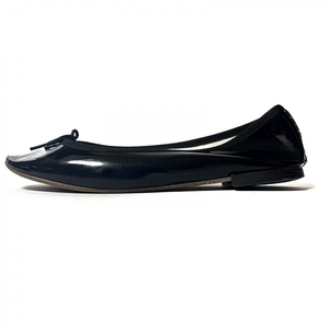 レペット repetto フラットシューズ 38 1/2 - レザー 黒 レディース 靴