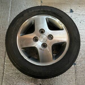 スズキ SUZUKI　ワゴンR　MH21S　純正　ホイール タイヤ付き　4穴　KUMHO　155/65R13 73T　2013年製　SOLUS KH15　No.2457