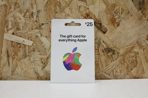 TH05101　Apple　ギフトカード　25ドル　未使用品