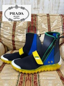 オタ　PRADA ネオプレンハイカットスニーカー プラダ