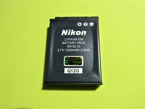 【美品】【即決】 ニコン NIKON 【純正品】 バッテリー　EN-EL12　　動作品