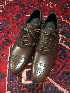 新品未使用三陽山長LEATHER BROGUE SHOES MADE IN JAPAN/サンヨウヤマチョウレザーセミブローグシューズ 6