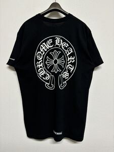 【入手困難】 CHROMEHEARTS クロムハーツ horseshoe ホースシュー 半袖 Tシャツ 黒 ブラック XL 美品 中古 レア 希少