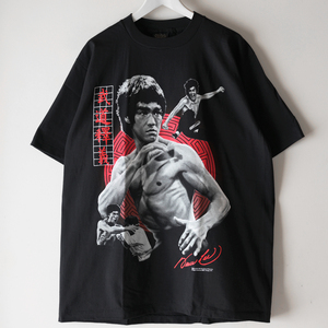 90s 未使用 BRUCE LEE ブルースリー プリント Tシャツ XL ブラック USA製 シングルステッチ / ヴィンテージ KILL BILL ZORLAC PULP FICTION