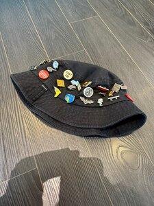 SUPREME PINS CRUSHER HAT BLACK L/XL