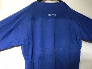 ISSEY MIYAKE MEN オールド 1991 バック ロゴ ロンT オーバーサイズ ブルー 長袖 Tシャツ スウェット 91SS i.s