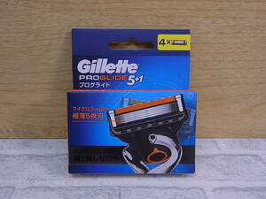 ◎K/575●【未使用品】ジレット Gillette☆T字カミソリ用替刃 4個組☆プログライド PROGLIDE 5+1