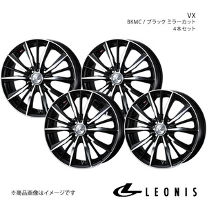 LEONIS/VX ノート E13 アルミホイール4本セット【17×7.0J 4-100 INSET45 BKMC】0033256×4