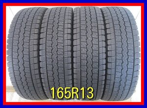 ■中古タイヤ■　165R13 8PR LT DUNLOP WINTERMAXX SV01 サクシード プロボックス ADバン等 冬タイヤ スタッドレス　送料無料　A440