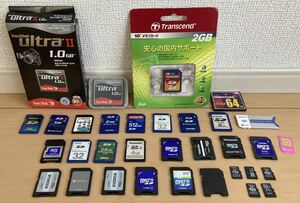 【1円スタート動作品】SanDisk●TOSHIBA●Panasonic●SDカード/メモリーカード●まとめ●GB/MB●初期化済み●