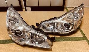 BR9 BM9 純正HID ヘッドライト 左右セットKOITO 100-20061 中古美品 黄ばみ無し/レガシィ　後期インナー　ブラック T102