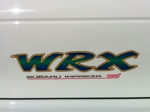★新品 SUBARU スバル トランク デカール ステッカー STI レッド スバル インプレッサ WRX（GC8型）