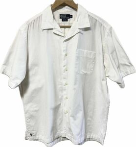 Polo Ralph Lauren Caldwell 半袖シャツ ホワイト XL 開襟 オープンカラー ポロラルフローレン 