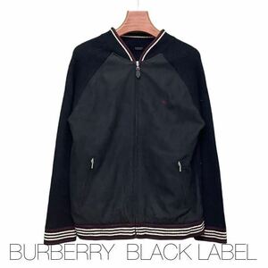 Burberry, Black Label, バーバリー, ブラックレーベル, ジップブルゾン ,ブラック ,古着, 3サイズ