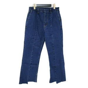 Spick&Span パンツ ネイビー 29(L) 5 1/2 クロップド デニム パンツ / BOYS-LINE CLOPPED DENIM アシンメトリー カットオフ