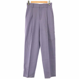 【美品】 6(ROKU) / ロク | KARSEY PANTS センタープレス タックパンツ lavender | 38 | ラベンダー