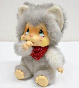 H37●NYAMY ニャーミー WASHINO DMP 1979年 ワシノ キャット ニーヤ? ぬいぐるみ 全長19cm 猫 人形 昭和レトロ モンチッチ