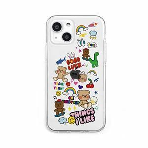 【新品】dparks ソフトクリアケース for iPhone 13 THINGS I LIKE DS21145i13