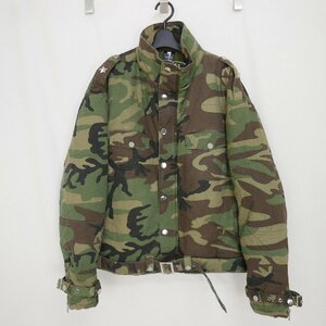 PATRiOT パトリオット CAMO MOTO PUFFER JACKET メンズ アウター 中綿ジャケット ブルゾン ジャンパー 迷彩GREEN CAMOUFLAGE XL