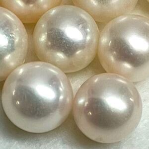 1円〜!!●本真珠おまとめ500ct● 約100g 8.0〜10.0mm pearl パール 真珠 ジュエリー jewelry ルース 裸石 宝石 w3/249