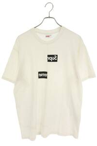 シュプリーム コムデギャルソンシャツ Tシャツ Split Box Logo Tee サイズ:L スプリットボックスロゴTシャツ 中古 SB01