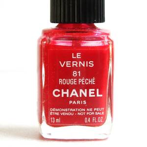 ◆CHANEL ネイルエナメル　ヴェルニ/ROUGE PECHE 81 /￥4,620　USED ◆