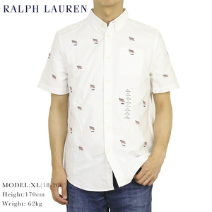 新品 アウトレット b1135 L(14-16)サイズ ボーイズ 半袖 シャツ ロゴ polo ralph lauren ポロ ラルフ ローレン