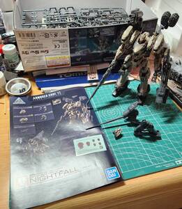 30MM ARMORED CORE VI FIRES OF RUBICON RaD CC-2000 ORBITER ナイトフォール　素組み完成品