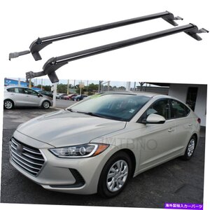 ヒュンダイエラントラ4-DRカートップルーフラッククロスバー荷物自転車キャリアFor Hyundai Elantra 4-DR Car Top Roof Rack Cross Bar Lu