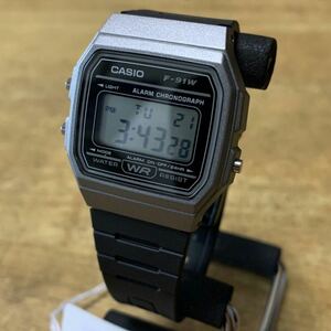 【新品・箱なし】カシオ CASIO 腕時計 メンズ レディース F-91WM-1B クォーツ ブラック 液晶