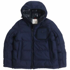 美品●MONCLER モンクレール AMBERT ダブルジップ フーデッドダウンジャケット ダークネイビー 1 国内正規品 メンズ秋冬おすすめ◎