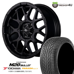 ナイトロパワー M28バレット 20x8.5J 6/139.7 +20 SGBK ヨコハマ パラダ スペックX PA02 285/50R20 FJクルーザー