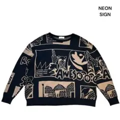 NEON SIGN ネオンサイン 19AW Awesome ニット セーター