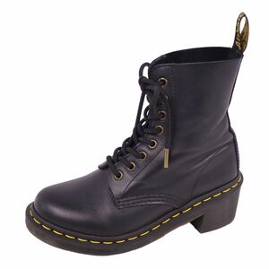 美品 ドクターマーチン Dr.Martens ブーツ レザーブーツ ショートブーツ スムースレザー 8ホール レディース UK4 cf04ed-rm10r06806