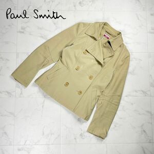 Paul Smith jeans ポールスミスジーンズ ショートトレンチコート 春秋アウター レディース ベージュ サイズ40*PC914