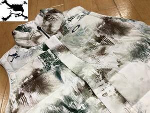 ・スピード発送 OAKLEY(オークリー)SKULL TRANSFORM DOWN VEST 2.0 ダウンベスト インナージャケット付き FOA404241(WHITE PRINT)ＸＬ