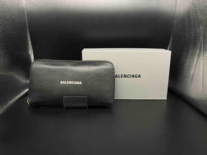 BALENCIAGA 594290-1090-U-527546／ラウンドファスナー 財布