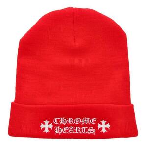 クロムハーツ Chrome Hearts WOOL WATCH CAP ウールワッチキャップ CHプラス刺繍ビーニーニットキャップ帽子 中古 SJ02