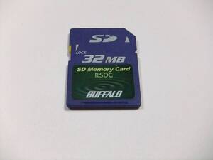 SDカード 32mb フォーマット済み 1枚 動作品 buffalo