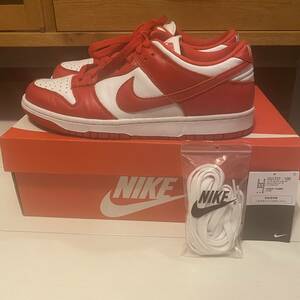 国内正規品 ナイキ NIKE DUNK LOW SP 27cm CU1727-100 セント・ジョーンズ大 UNIVERSITY RED