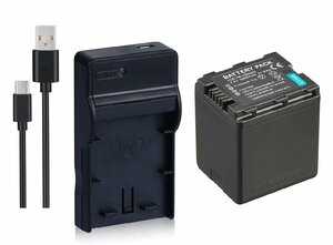 セットDC1対応USB充電器 と Panasonic VW-VBN260互換バッテリー