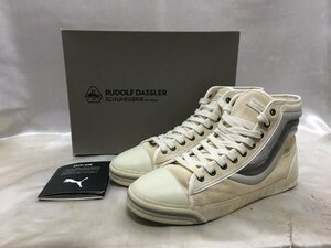 PUMA RudolfDassler Schuhfabrik プーマ ルドルフダスラー WELLENGANG MID ミドルカットスニーカー サイズ25.5cm ベージュ