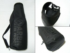 エーアールビーエヌ　ARBN　WATERPROOF BAG　肩掛けベルト付き防水バッグ 　黒色　直径 24㌢/深さ 60㌢　手提げ可能　定価 8,580円