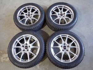 YS15115【送料無料215/50R17】レヴォーグ ビアンテ アテンザなどへ BS 中古スタッドレス ▼17×7J 114.3/5H ET48▼1円スタート