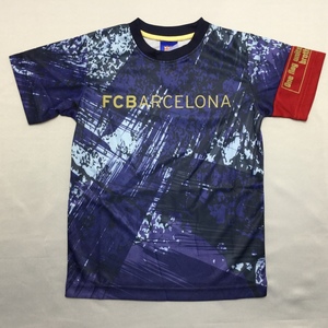 【送料無料】【新品】FCB ARCELONA ジュニア半袖Tシャツ　　130 　 ブルー★482111