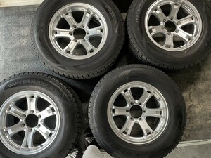 ランクル プラド系 DUNLOP WINTERMAXXSJ8 265/65R17 スタッドレス Weds KEELER 17×7.5J +25 139.7-6H 